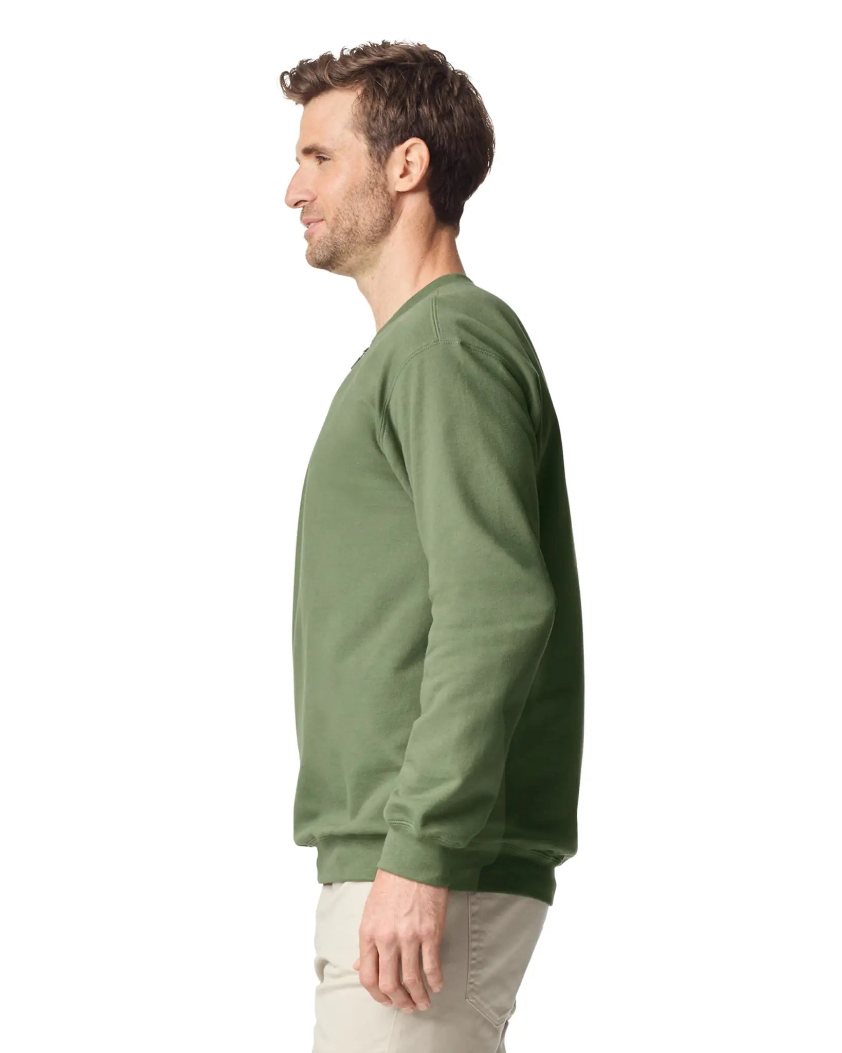 all-groups Men's Softstyle Midweight Adult Fleece 14 Zip Sweatshirt