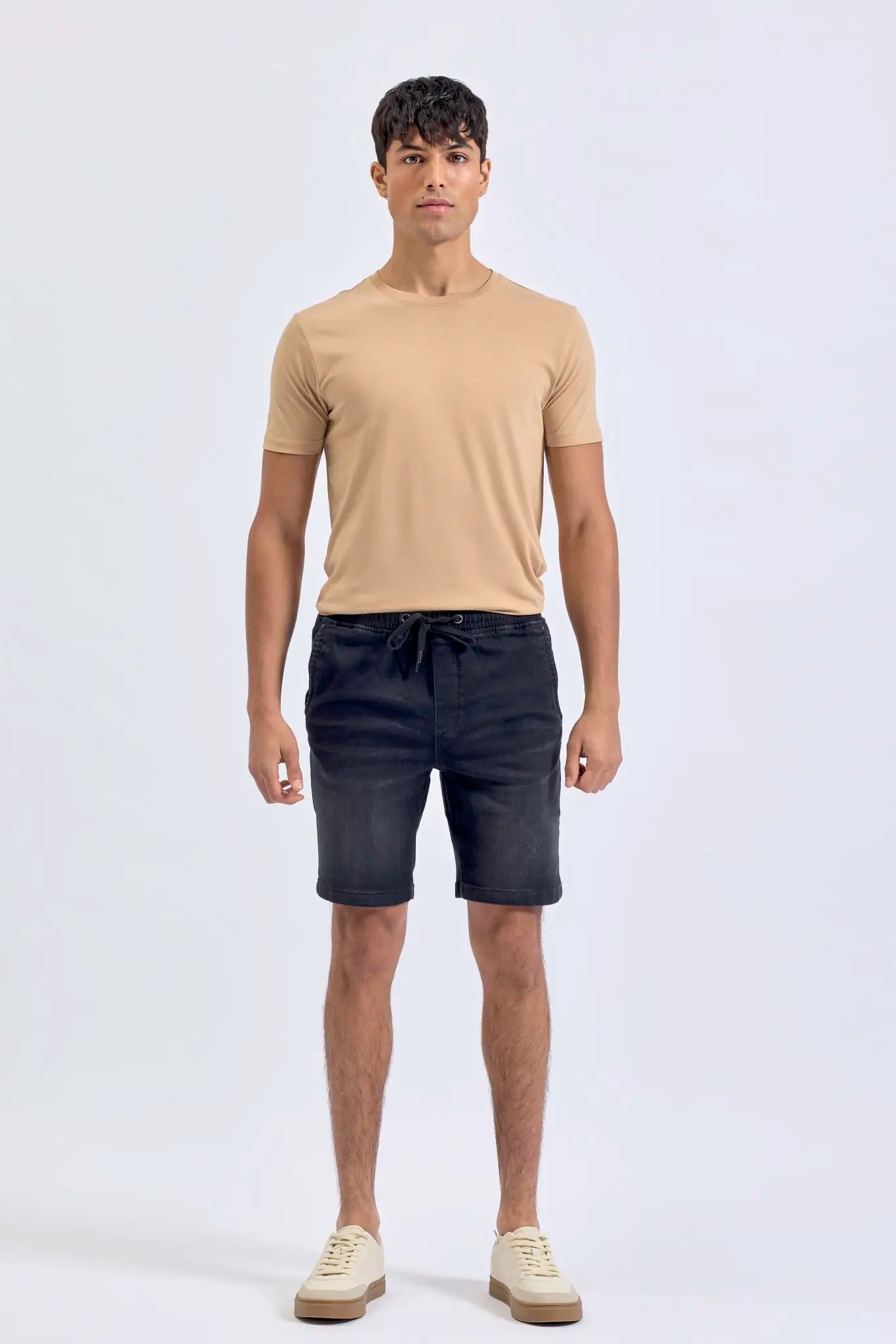 all-groups Men's Denim Drawstring Shorts